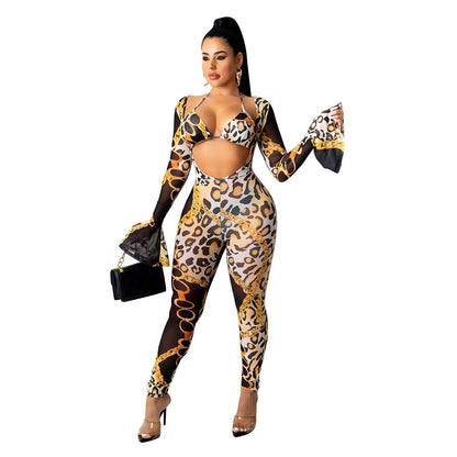 Digital Printed Two-piece Suit Female