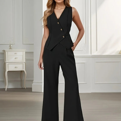 Fashion Solid Color Long Women's Clothing Suit