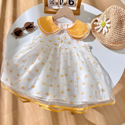 Shawl Trendy Thin Gauze Skirt Princess Cotton Cake Dress