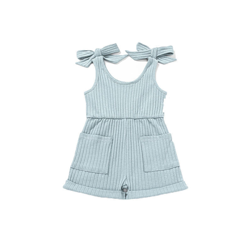 Baby Double-shoulder Strap One-piece Shorts 0-4 Years Old Male And Female Baby