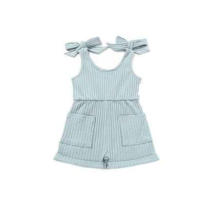 Baby Double-shoulder Strap One-piece Shorts 0-4 Years Old Male And Female Baby
