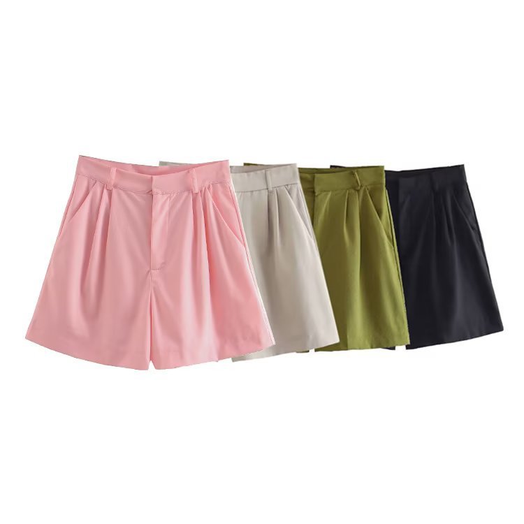 Women's Waistcoat Vest Linen Blended Casual Shorts Suit Women