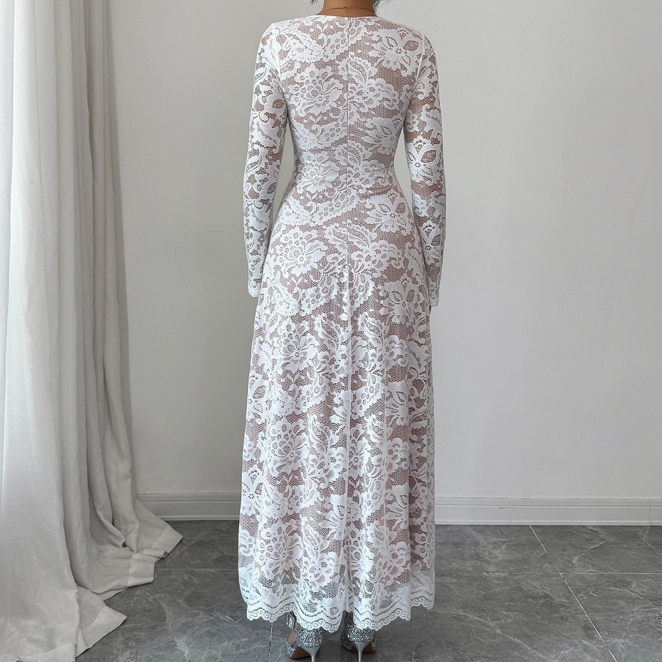 Elegant And High-end Lace Dress In European And American Style