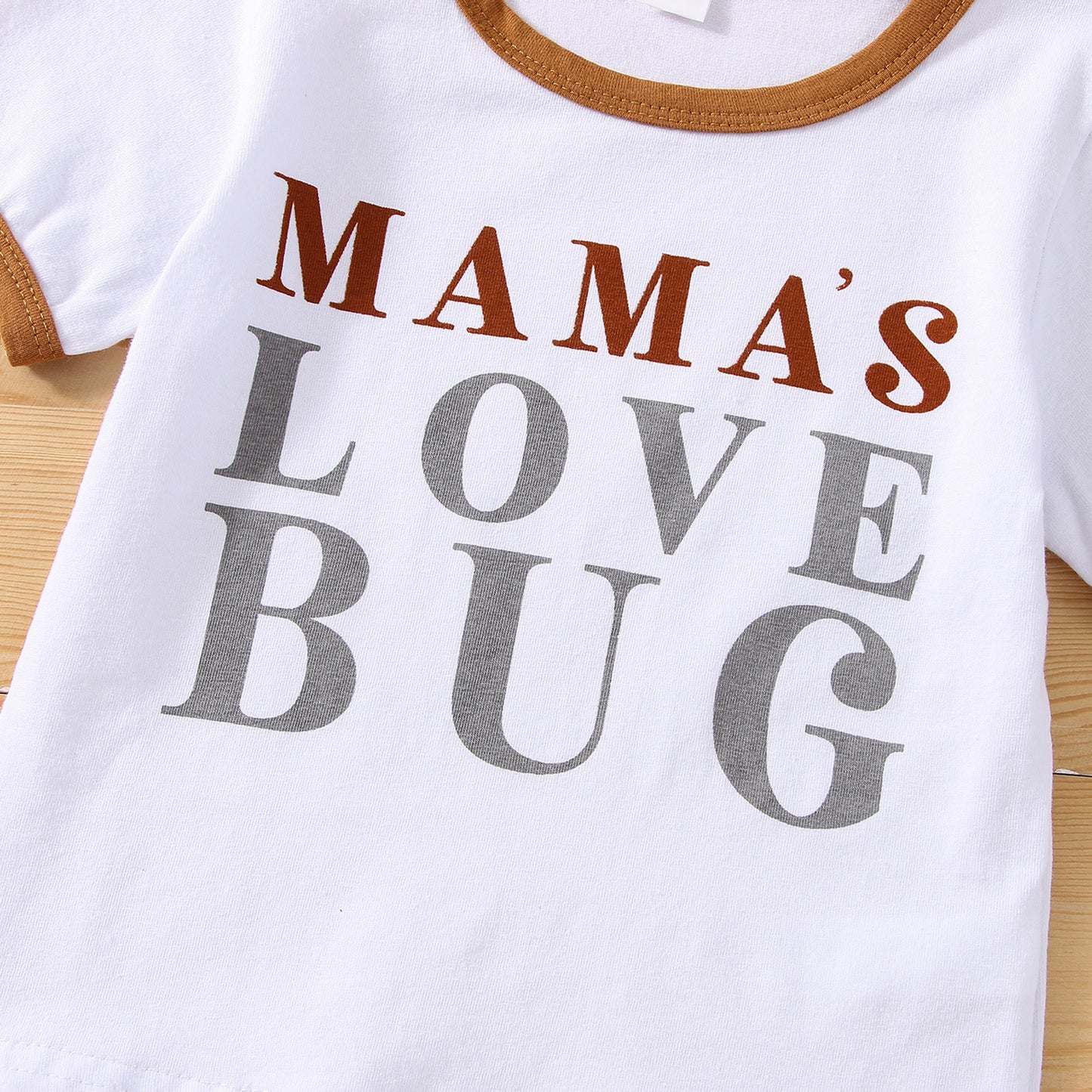 Boys' New Summer White Letter Top