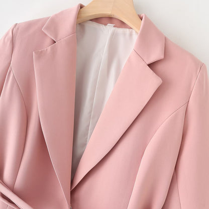 Spring And Summer New Fashion Temperament Series Belt Suit Pants Suit