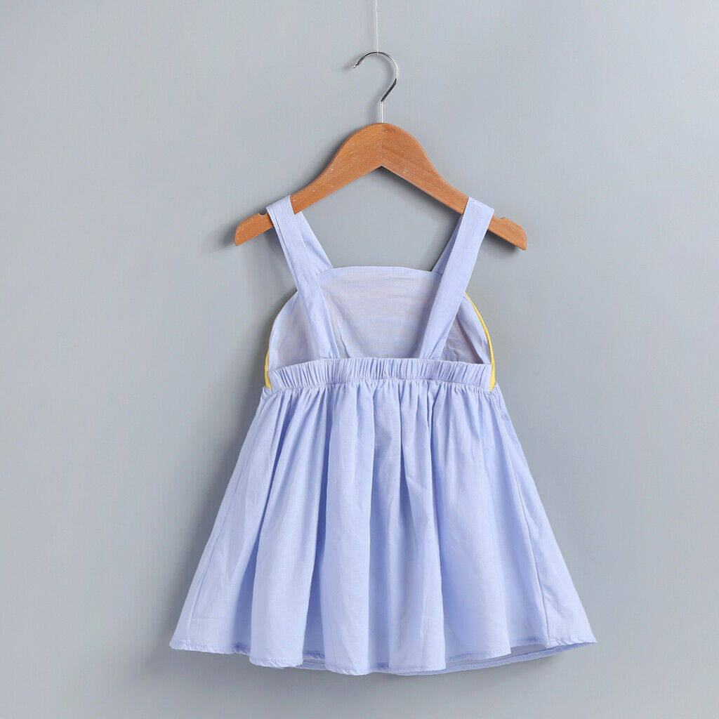 Girls Fashion Rainbow Print Princess Dress