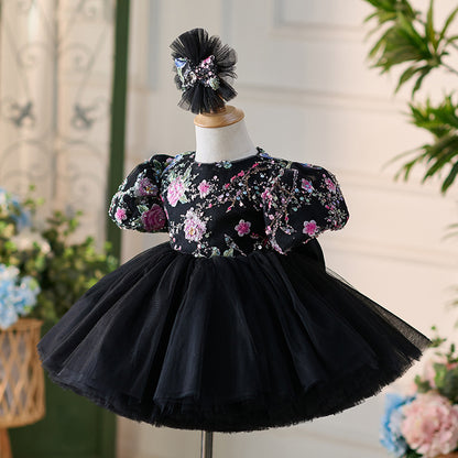 Original Huayang Puff Sleeve Puffy Gauze Princess Dress