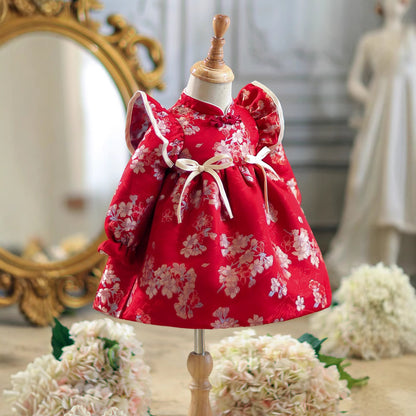 Autumn Children's New Chinese Cheongsam Princess Skirt