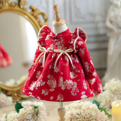 Autumn Children's New Chinese Cheongsam Princess Skirt