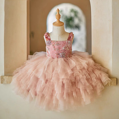 Girls Birthday Piano Performance Host Princess Dress