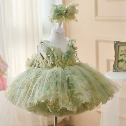 Girls' FARCENT Dress French Entry Lux Pearl Princess Dress