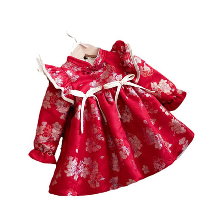 Autumn Children's New Chinese Cheongsam Princess Skirt