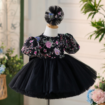 Original Huayang Puff Sleeve Puffy Gauze Princess Dress