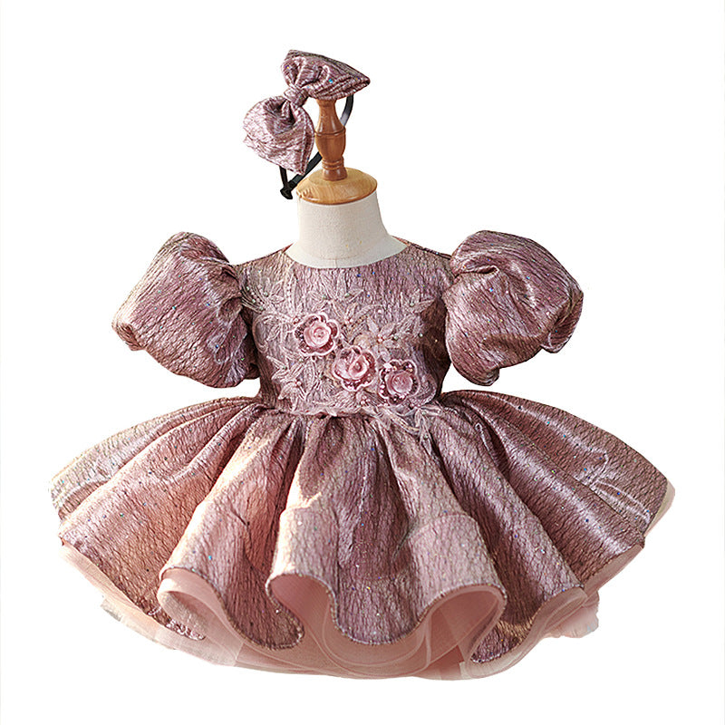 Polyester Girl Princess Gown Dress Years Old