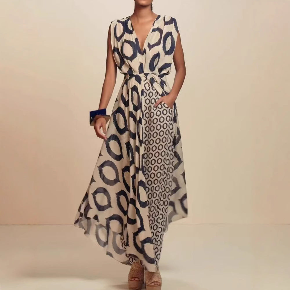 Temperament Twinset Backless Lace-up Straight-leg Pants Women's Suit