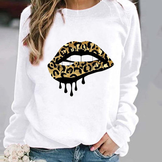 XINGX Printed Pattern Round Neck Sweater