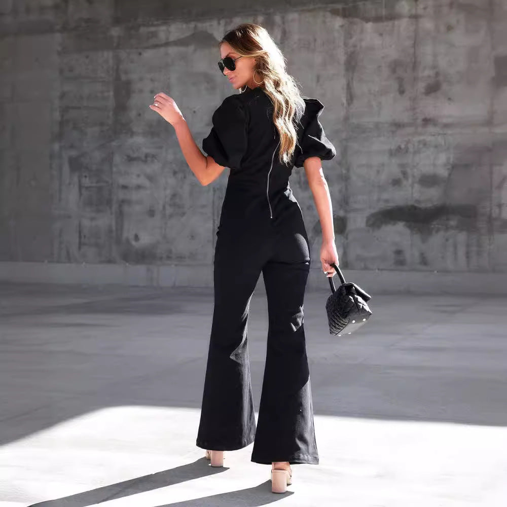 Women's Cowboy Siamese Wide Leg Trousers