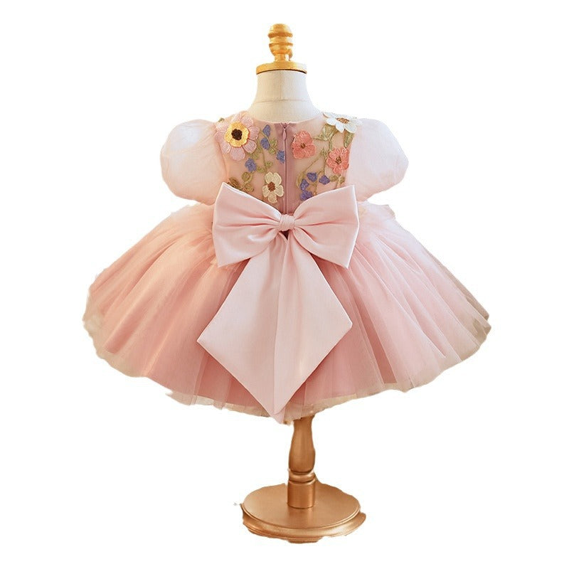 Baby Girl Catwalk Piano Performance Host Princess Dress