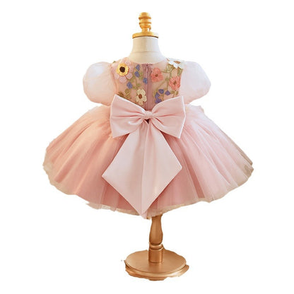 Baby Girl Catwalk Piano Performance Host Princess Dress