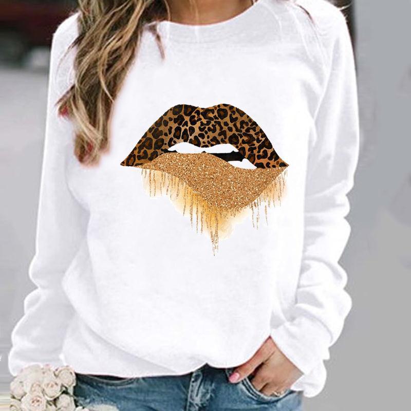 XINGX Printed Pattern Round Neck Sweater