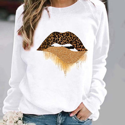 XINGX Printed Pattern Round Neck Sweater