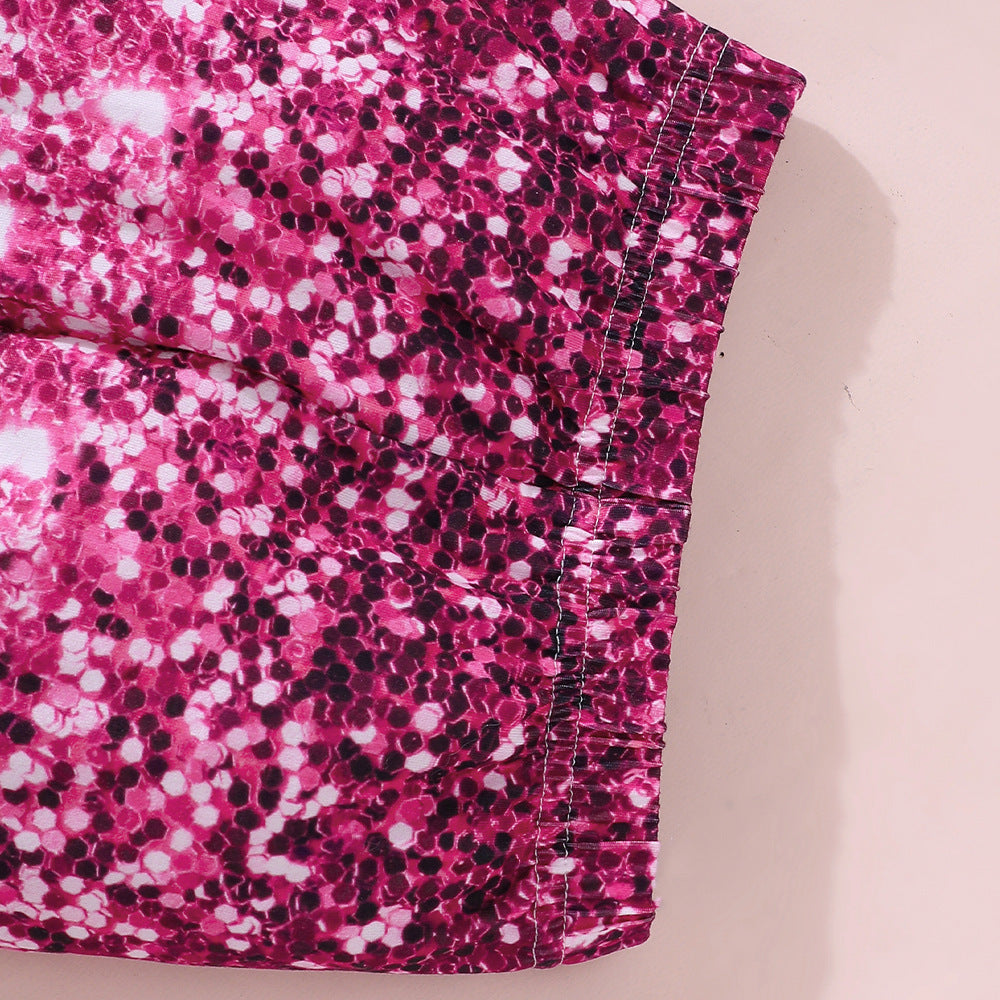 Love Top Printed Leggings Suit TZ1199-C