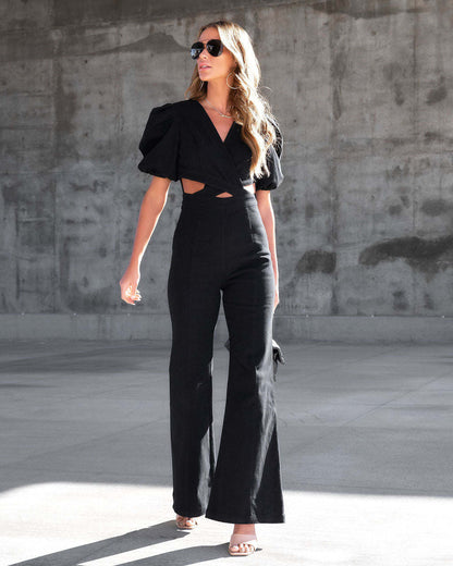Women's Cowboy Siamese Wide Leg Trousers