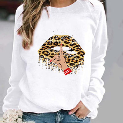 XINGX Printed Pattern Round Neck Sweater