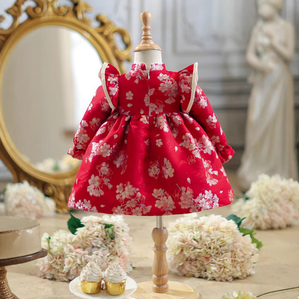 Autumn Children's New Chinese Cheongsam Princess Skirt