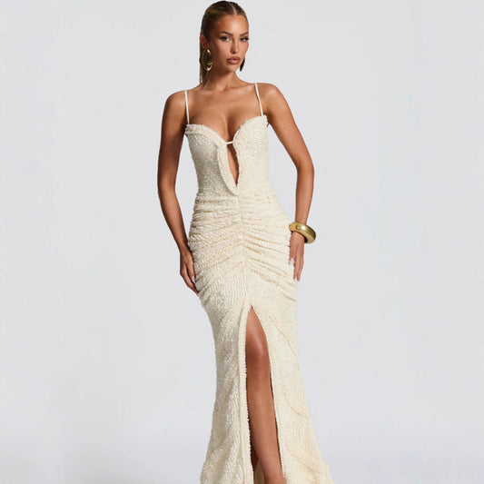 Female Solid Color Fashion Special Dress