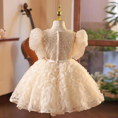 Children's Flower Girl Baby Girl One Year Old Birthday Party Princess Dress