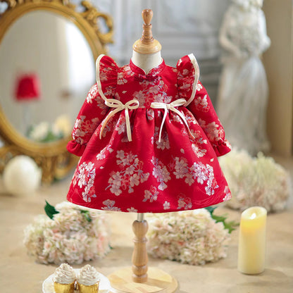 Autumn Children's New Chinese Cheongsam Princess Skirt