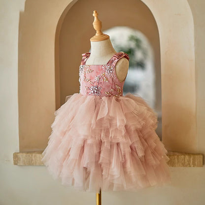 Girls Birthday Piano Performance Host Princess Dress
