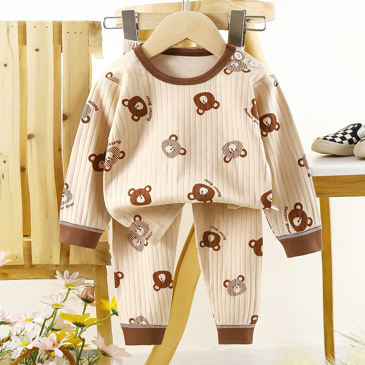 Home Wear Children's Underwear Pure Cotton Suit
