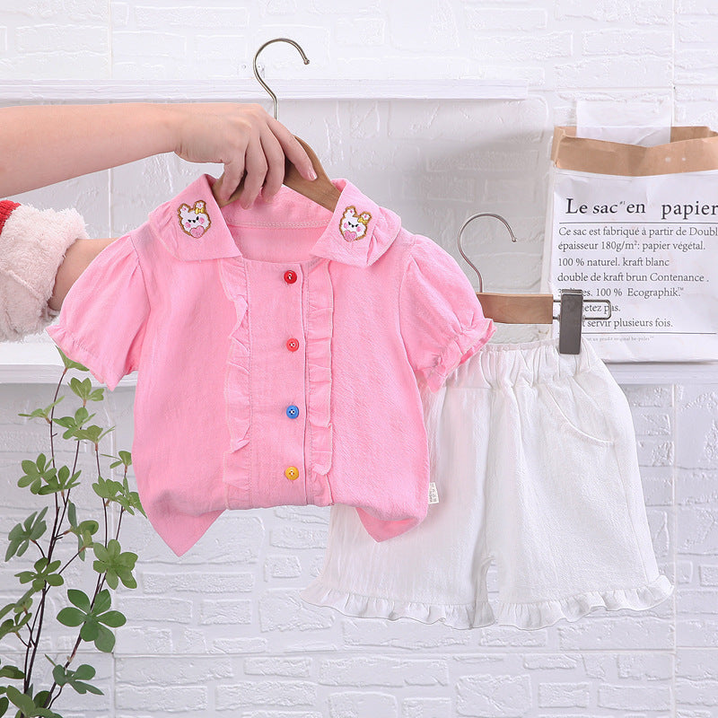 Baby Cute Shirt Short-sleeved Summer Clothes Suit