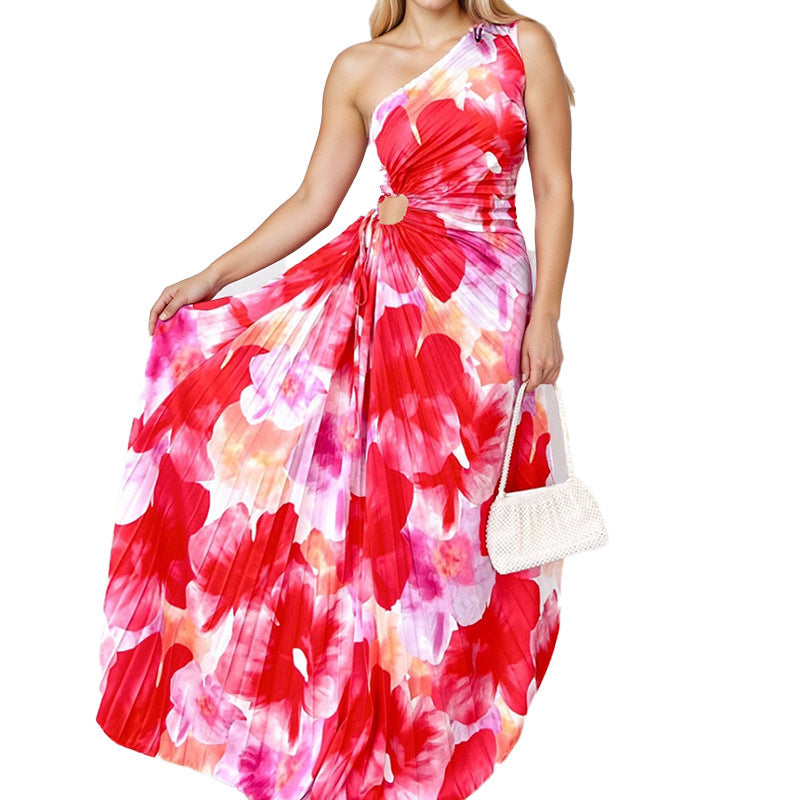 Retro Style Sexy Loose Printed Dress