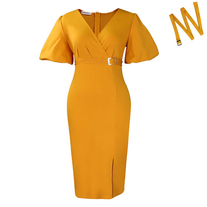 Waist-tight Split Hip-wrapped African Dress