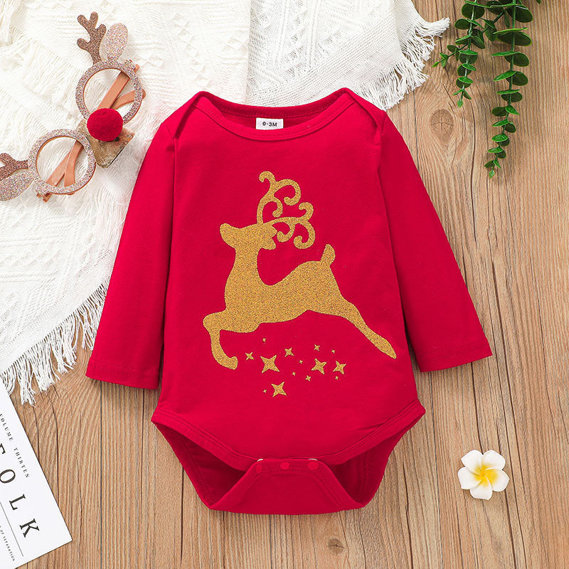 Two-piece Baby Printed Animal Romper Skirt