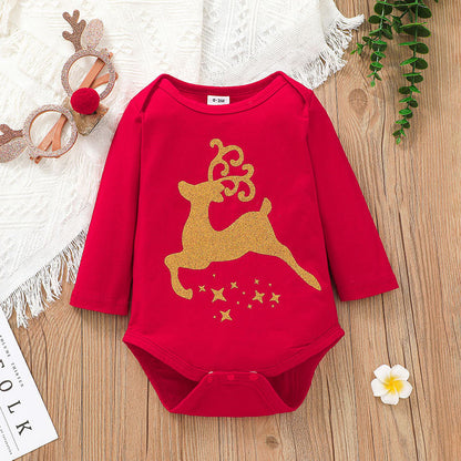 Two-piece Baby Printed Animal Romper Skirt