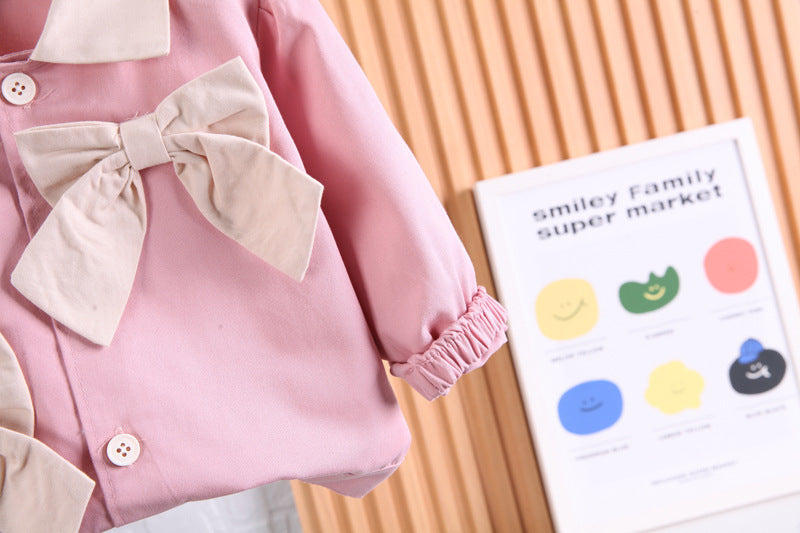 Lapel Long Sleeve Shirt Western Style Skinny Jeans Two-piece Set