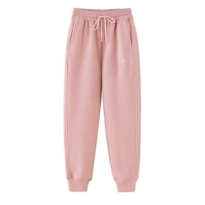 Women's Autumn Winter Ankle-banded Thick Casual Pants Outdoor