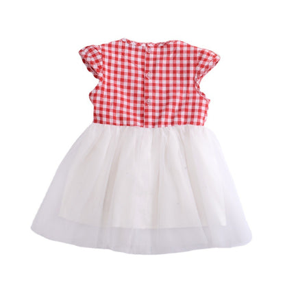 Fashionable Cute Girl's Blouse And Bow Skirt