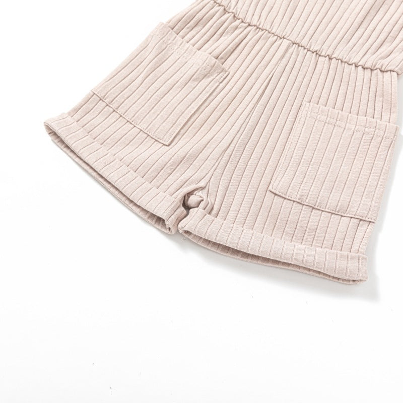 Baby Double-shoulder Strap One-piece Shorts 0-4 Years Old Male And Female Baby