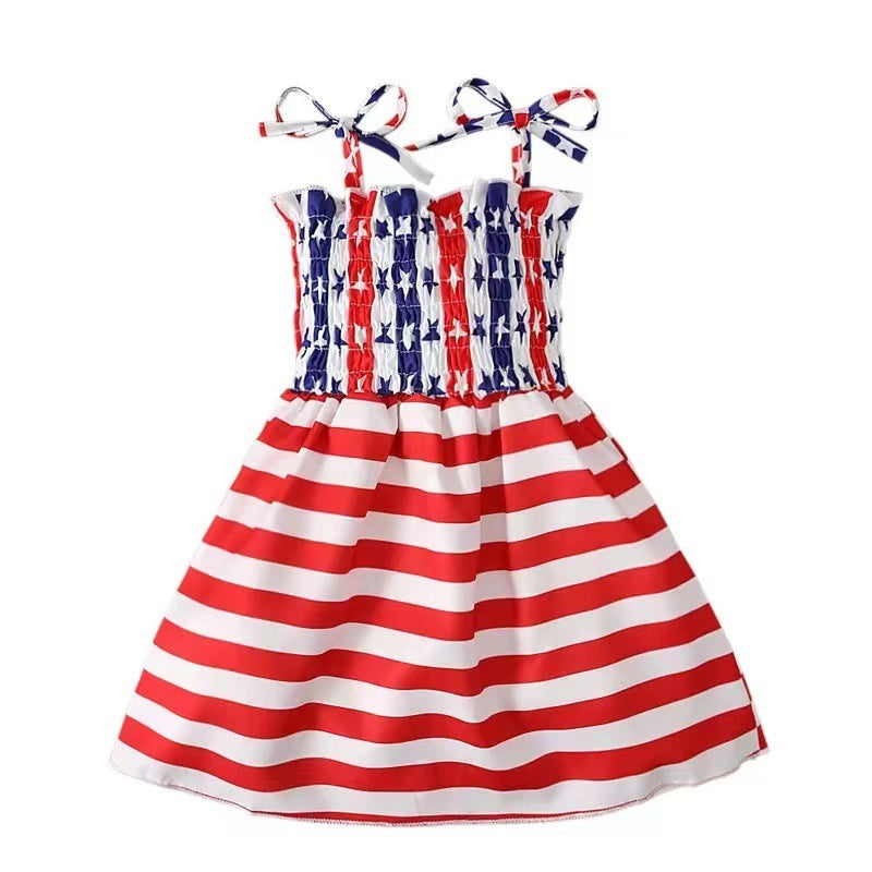 European And American Love Print Girls Dress
