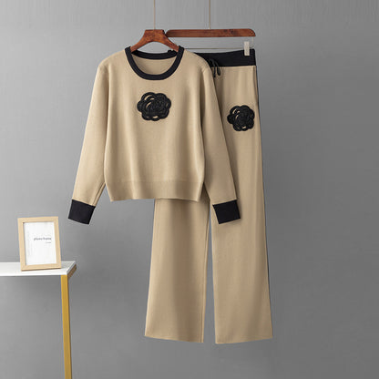 European And American Fashion Suit Women's Spring And Autumn Loose And Irregular Knitting