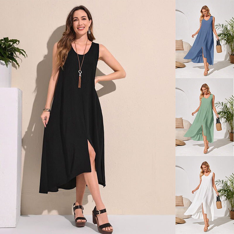 Women's Casual Loose Sleeveless Dress