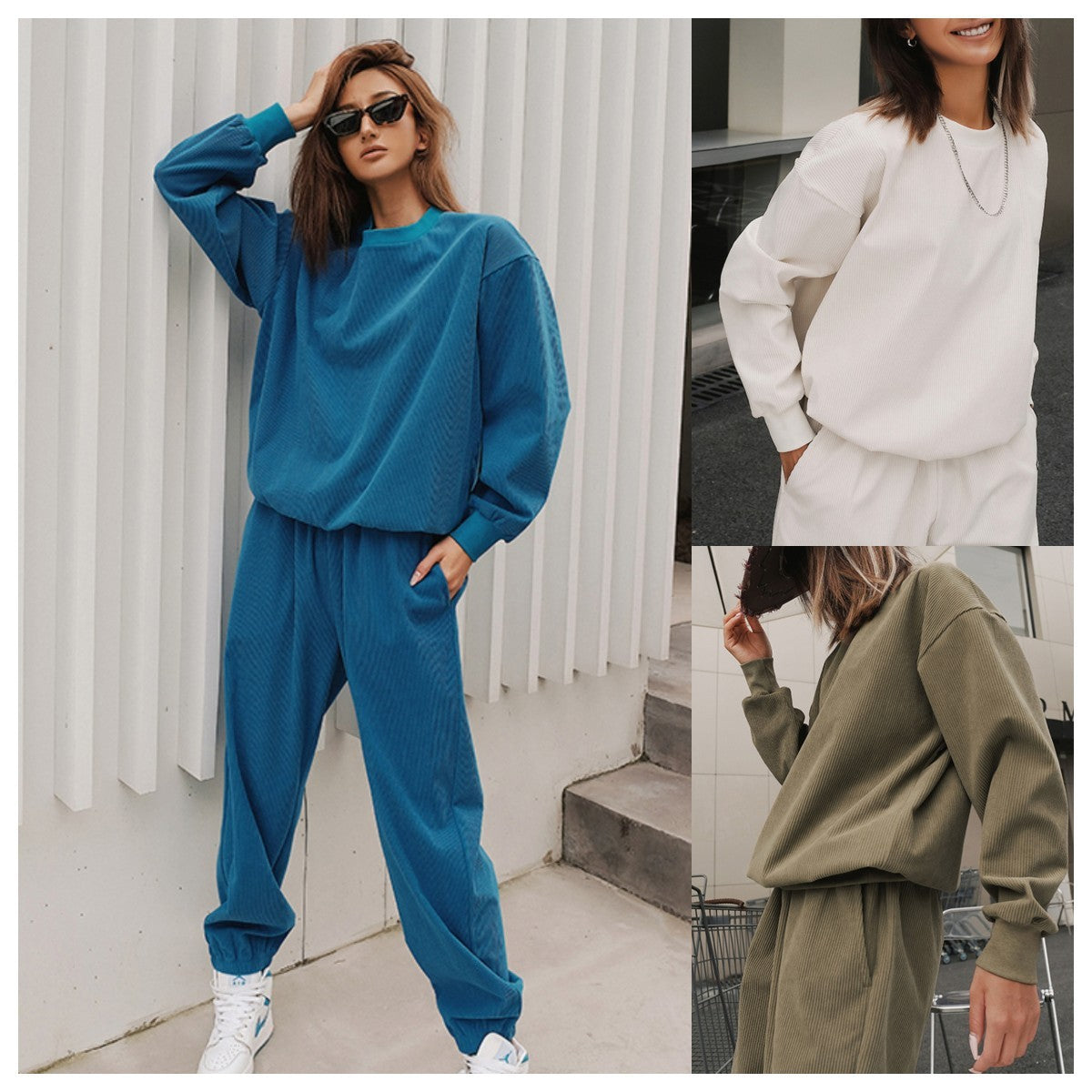 Women's Sports And Leisure Sweater Trousers Suit