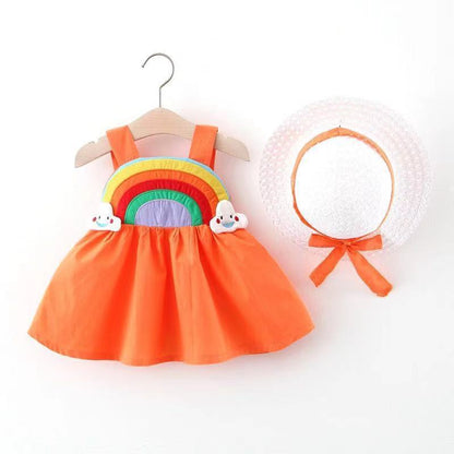Suspender Skirt Infant Internet Celebrity Color Dress