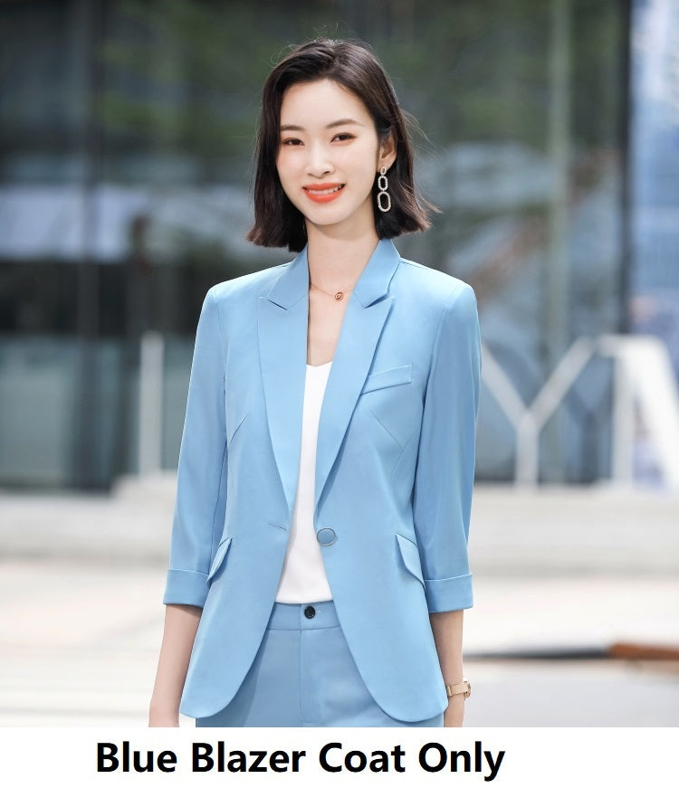 Women's Suit Suit Casual Jacket With Three-quarter Sleeves