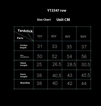 Cross-border New Arrival Infant Trousers Solid Color Rib Fabric Suit